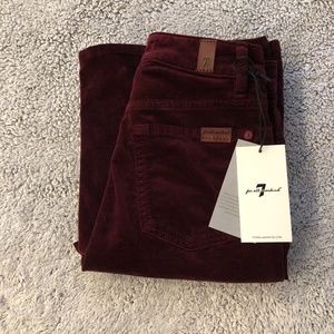 7 for all Mankind: Velvet Lisha in Cabernet